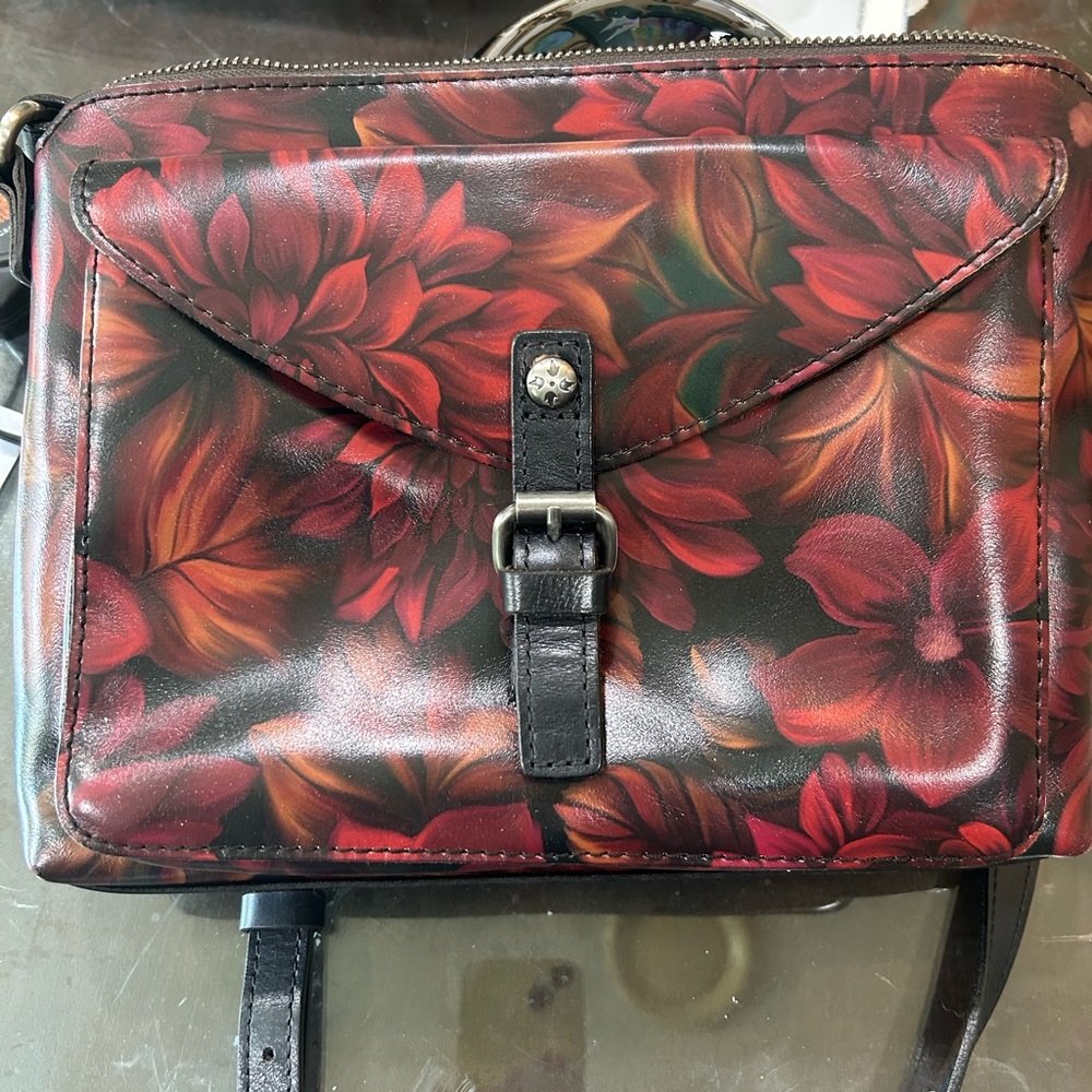 Floral Leather Crossbody by Patricia Nash - Picture 1 of 4
